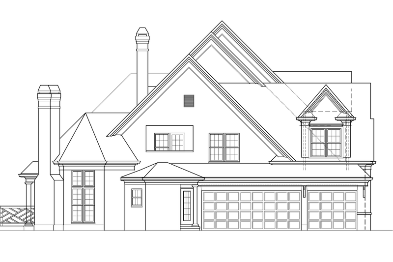 House Plan Design - Exterior - Other Elevation for European House Plan #119-293 - 4 bed, 3.5 bath