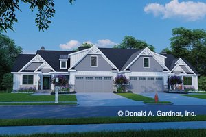 House Blueprint - Craftsman Exterior - Front Elevation Plan #929-1202