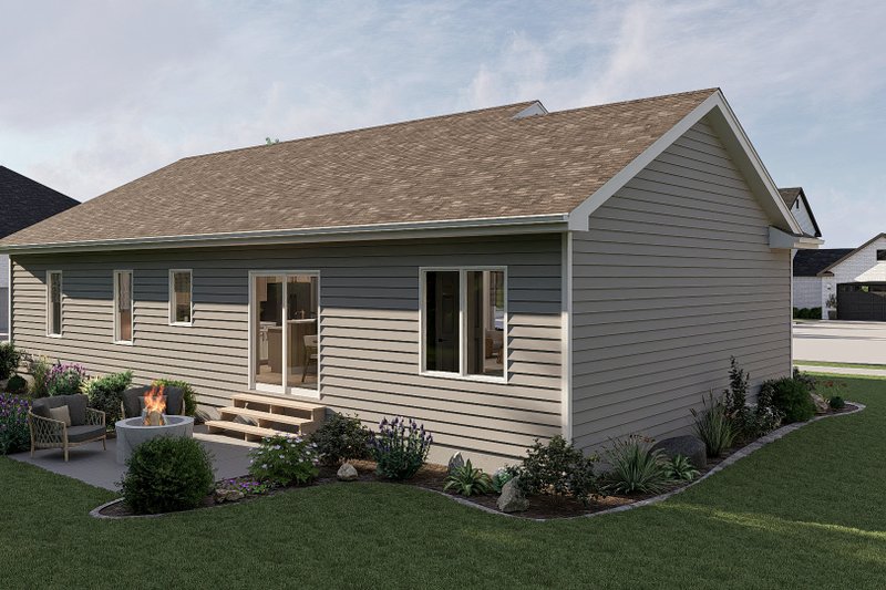 Home Plan - Exterior - Other Elevation 2 for Farmhouse House Plan #455-248 - 3 bed, 2 bath