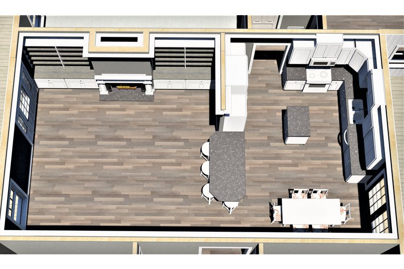 Dream House Plan - Floor Plan - Other Floor 1 for Traditional House Plan #44-236 - 3 bed, 2 bath