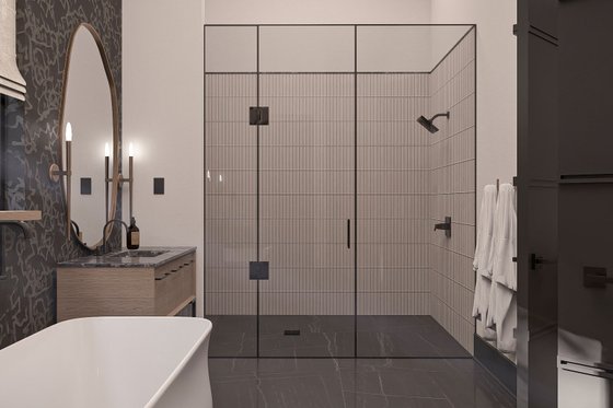 Interior - Master Bathroom for Barndominium House Plan #455-327 - 3 bed, 2.5 bath