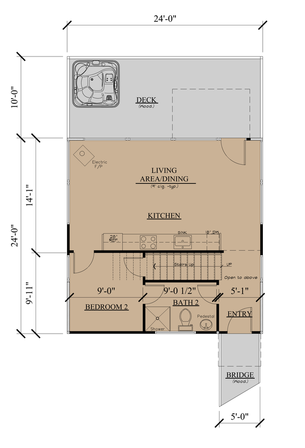Dream House Plan - Modern Floor Plan - Main Floor Plan #123-125