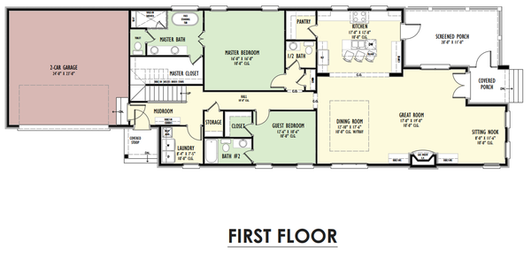 Traditional Floor Plan - Main Floor Plan #1092-65