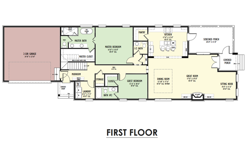 House Design - Floor Plan - Main Floor for Traditional House Plan #1092-65 - 4 bed, 3.5 bath