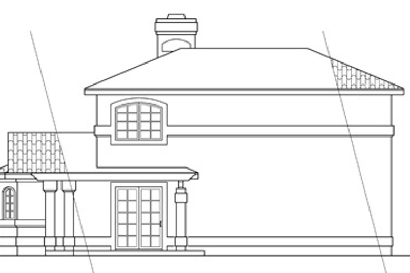 Home Plan - Exterior - Rear Elevation House Plan #124-236 - 2 bed, 2 bath