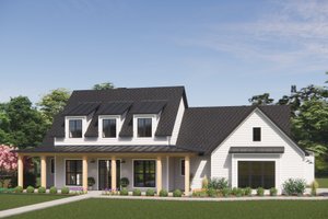 Exterior - Front Elevation 6 for Farmhouse House Plan #1096-96 - 3 bed, 2 bath