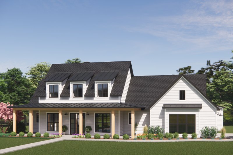 House Design - Exterior - Front Elevation 6 for Farmhouse House Plan #1096-96 - 3 bed, 2 bath