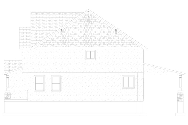 House Design - Exterior - Other Elevation 1 for Farmhouse House Plan #1060-240 - 5 bed, 3 bath