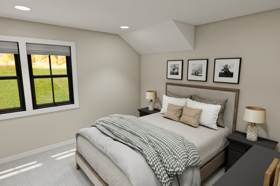 Interior - Bedroom 2 for Craftsman House Plan #51-1382 - 3 bed, 3.5 bath