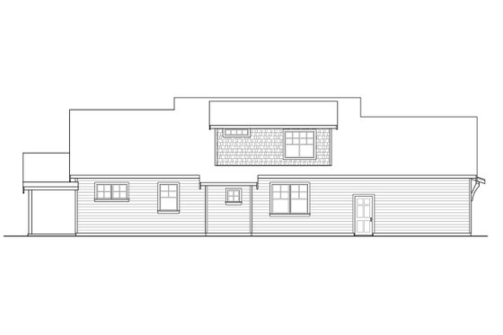Exterior - Other Elevation for Craftsman House Plan #124-1213 - 3 bed, 2.5 bath