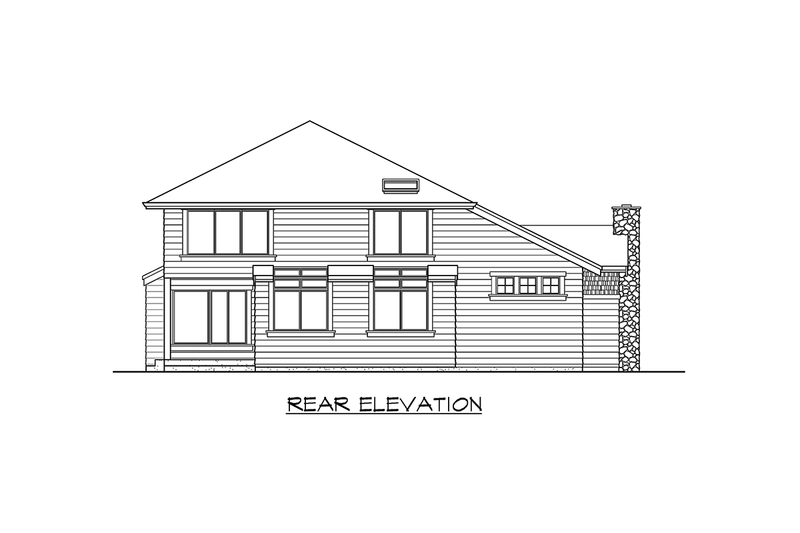 Dream House Plan - Exterior - Other Elevation 2 for Craftsman House Plan #132-144 - 3 bed, 2.5 bath