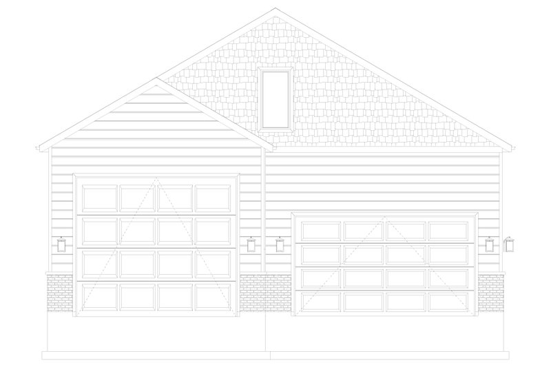 Architectural House Design - Exterior - Front Elevation 8 for Traditional House Plan #1060-224, 1.5 bath