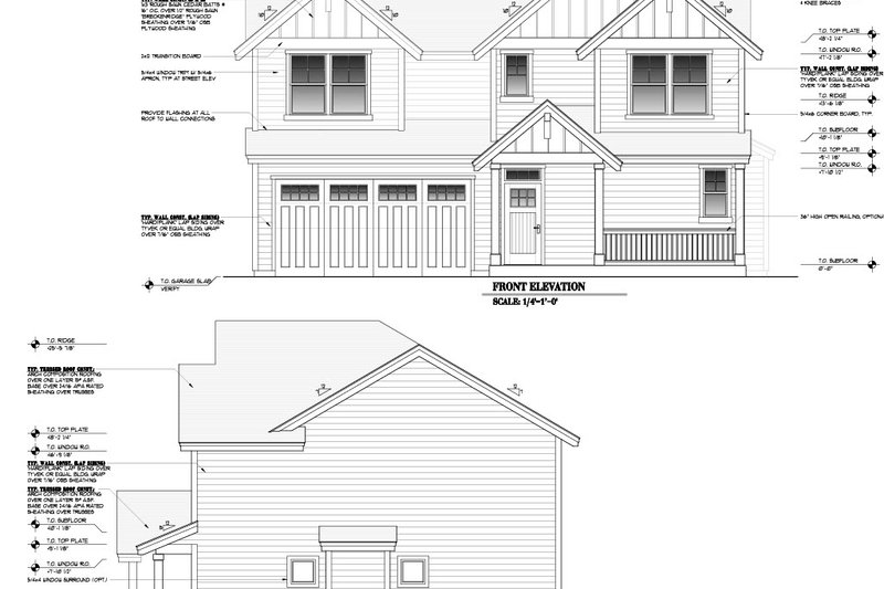 Home Plan - Exterior - Other Elevation for Craftsman House Plan #53-668 - 3 bed, 2.5 bath