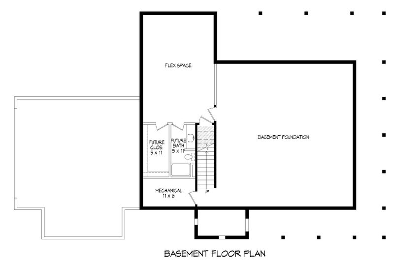 House Plan Design - Floor Plan - Lower Floor for Country House Plan #932-764 - 3 bed, 2.5 bath