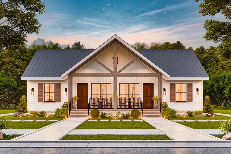 Architectural House Design - Exterior - Front Elevation 5 for Traditional House Plan #54-600 - 4 bed, 4 bath