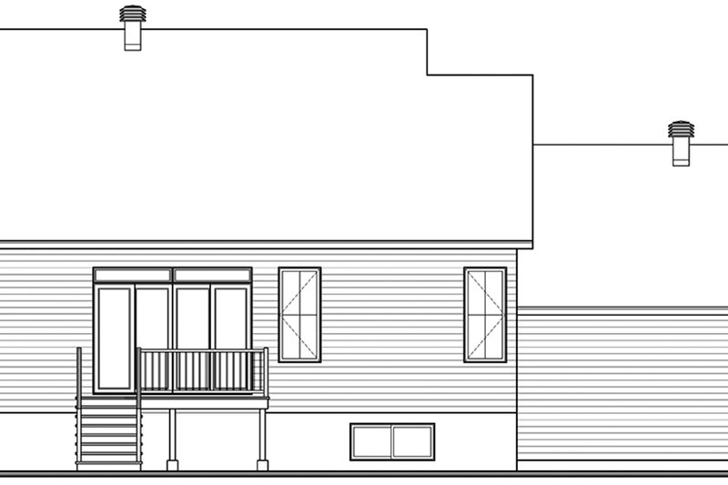 Architectural House Design - Exterior - Rear Elevation for Farmhouse House Plan #23-2729 - 3 bed, 1 bath