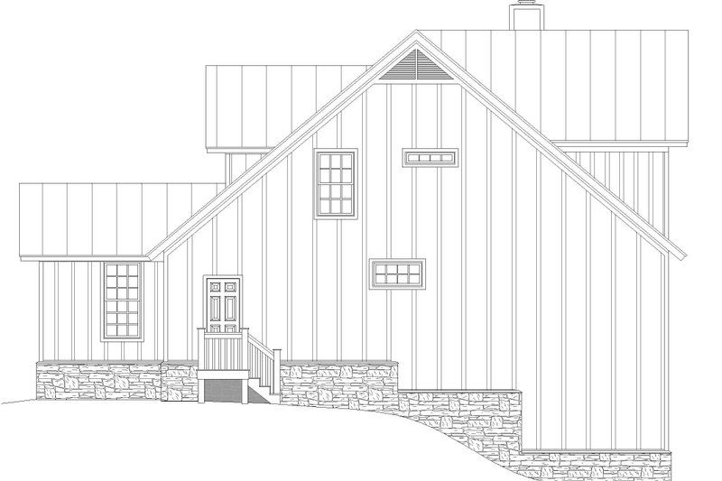 Architectural House Design - Exterior - Other Elevation for Country House Plan #932-348 - 3 bed, 3 bath