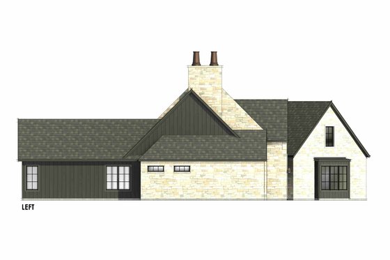 Exterior - Other Elevation for European House Plan #1096-22 - 4 bed, 4.5 bath