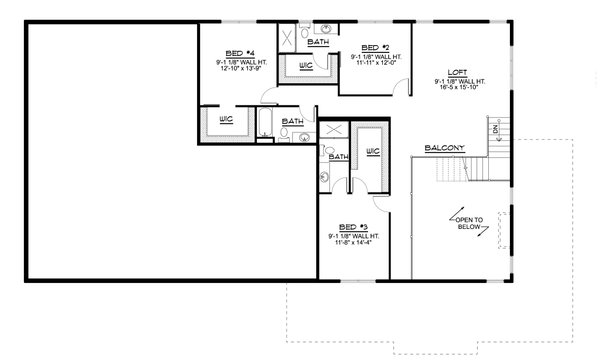 Home Plan - Barndominium Floor Plan - Upper Floor Plan #1064-221