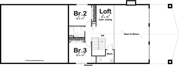Home Plan - Barndominium Floor Plan - Upper Floor Plan #455-260