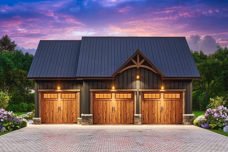 Dream House Plan - Exterior - Front Elevation 10 for Traditional House Plan #54-595, 1 bath
