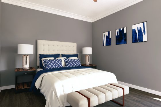 Interior - Master Bedroom 1 for Cottage House Plan #44-229 - 3 bed, 2 bath