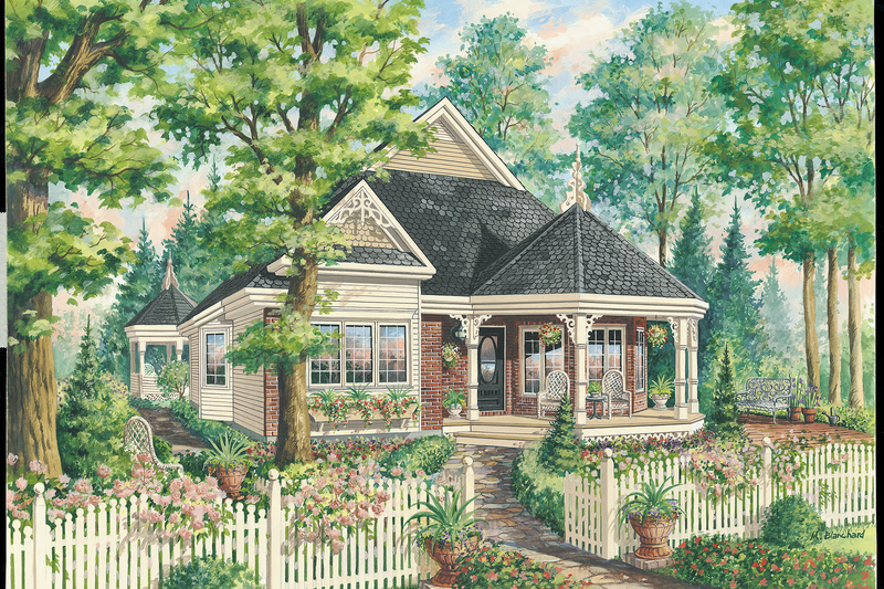 Dream House Plan - Victorian Exterior - Front Elevation Plan #25-4771