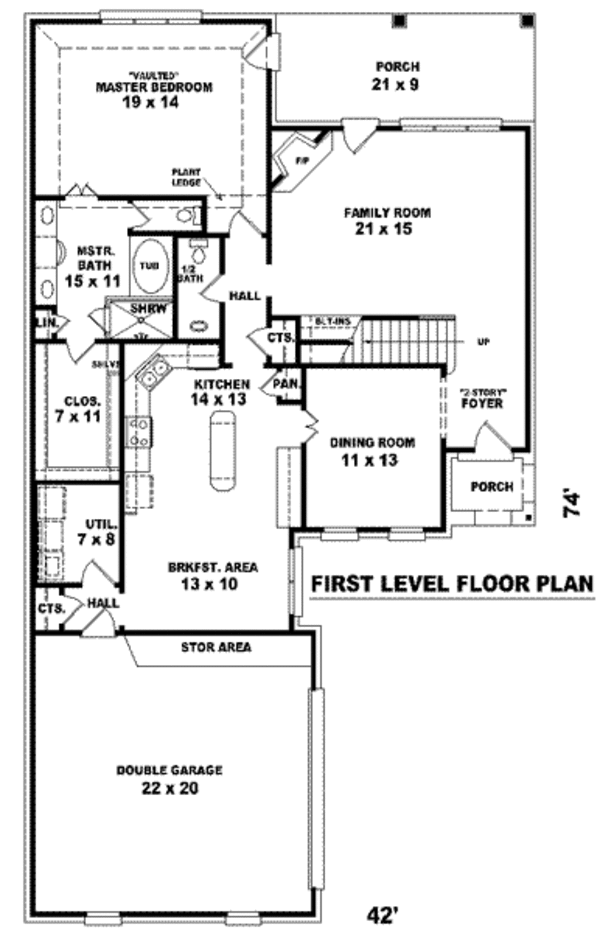 European Floor Plan - Main Floor Plan #81-830