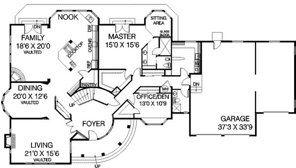 House Blueprint - Floor Plan - Main Floor Plan #60-515