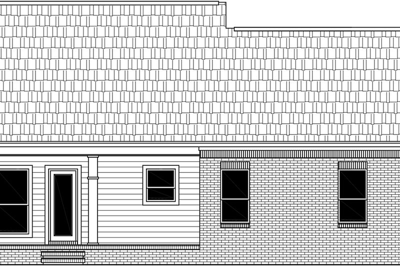 Dream House Plan - Exterior - Rear Elevation for Traditional House Plan #21-446 - 3 bed, 2 bath