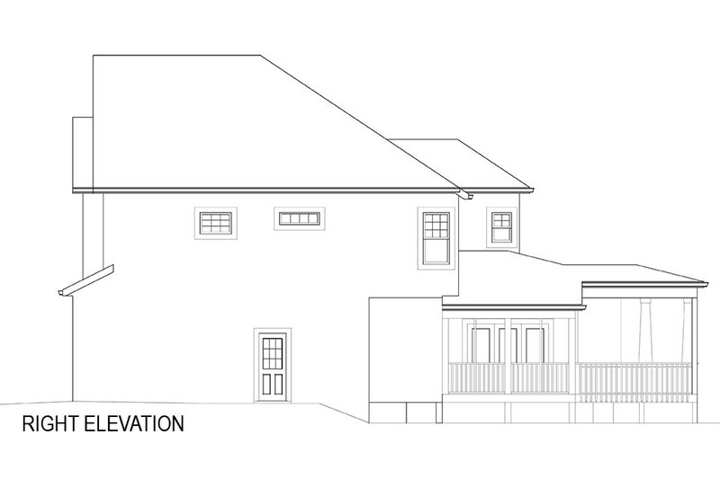Architectural House Design - Exterior - Other Elevation 1 for Craftsman House Plan #119-370 - 4 bed, 4 bath