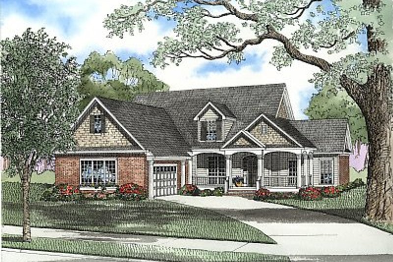 Home Plan - Traditional Exterior - Front Elevation Plan #17-2057