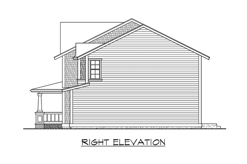 Home Plan - Exterior - Other Elevation 1 for Farmhouse House Plan #132-114 - 4 bed, 2.5 bath