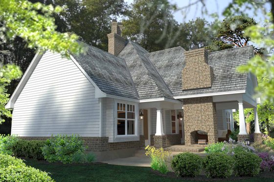 Exterior - Front Elevation 4 for Craftsman House Plan #120-183 - 3 bed, 2.5 bath