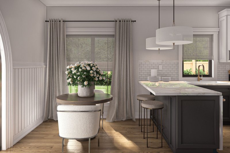 House Blueprint - Interior - Dining Room for Modern House Plan #455-447 - 2 bed, 1 bath