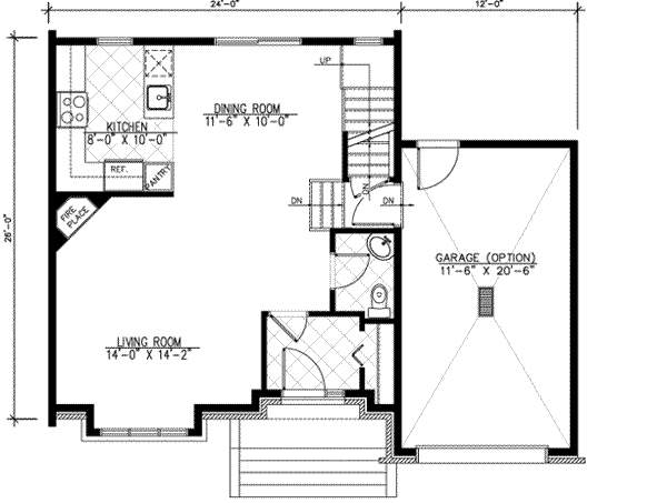 Colonial Floor Plan - Main Floor Plan #138-178
