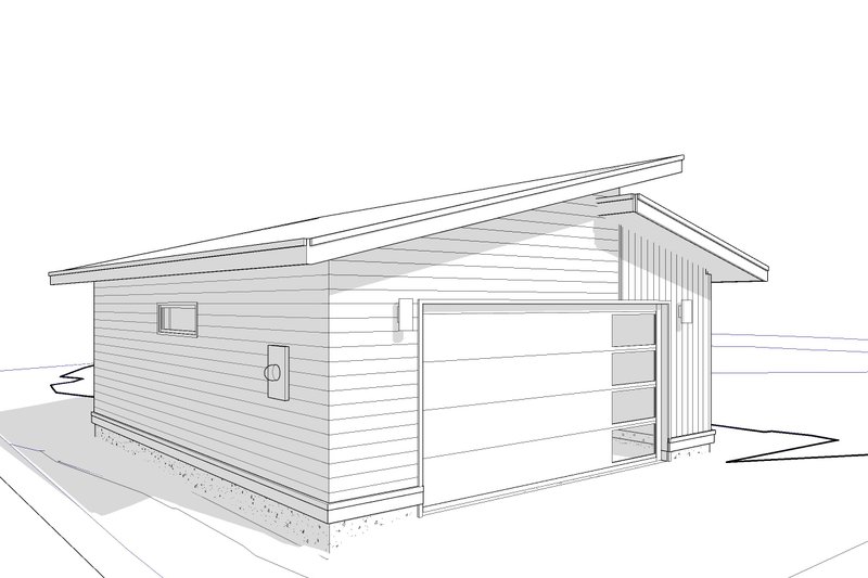 Dream House Plan - Exterior - Front Elevation 4 for Modern House Plan #895-174, 0 bath