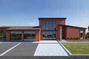 Contemporary Style House Plan - 3 Beds 4 Baths 2381 Sq/Ft Plan #542-18 