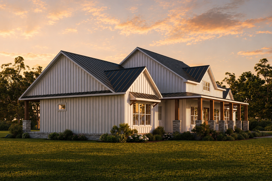 Exterior - Other Elevation for Farmhouse House Plan #1117-48 - 3 bed, 3 bath