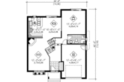 Modern Style House Plan - 2 Beds 1.5 Baths 1548 Sq/Ft Plan #25-341 