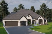 Traditional Style House Plan - 5 Beds 4 Baths 3264 Sq/Ft Plan #923-64 Exterior 
