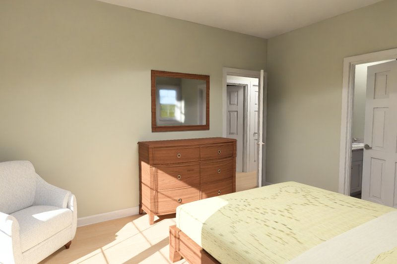 Home Plan - Interior - Master Bedroom 2 for Cottage House Plan #513-2496 - 3 bed, 2 bath
