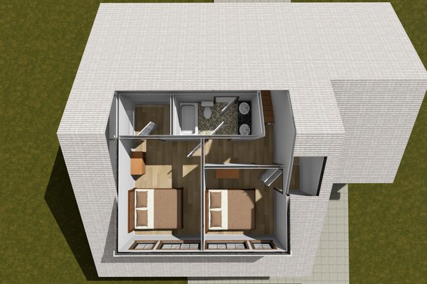 Architectural House Design - Floor Plan - Upper Floor 1 for Cottage House Plan #513-2397 - 3 bed, 2.5 bath