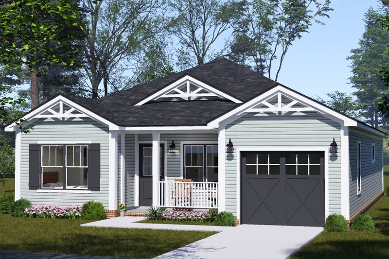 Home Plan - Exterior - Other Elevation 2 for Cottage House Plan #513-2483 - 3 bed, 3 bath