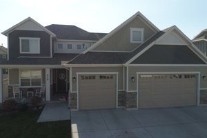 Exterior - Front Elevation 3 for Craftsman House Plan #1060-52 - 4 bed, 2.5 bath