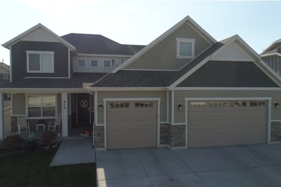 Exterior - Front Elevation 3 for Craftsman House Plan #1060-52 - 4 bed, 2.5 bath