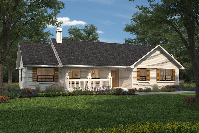 Ranch Style House Plan - 3 Beds 3 Baths 1787 Sq/Ft Plan #427-9 ...