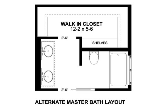 Floor Plan - Other Floor for Farmhouse House Plan #126-271 - 3 bed, 2 bath