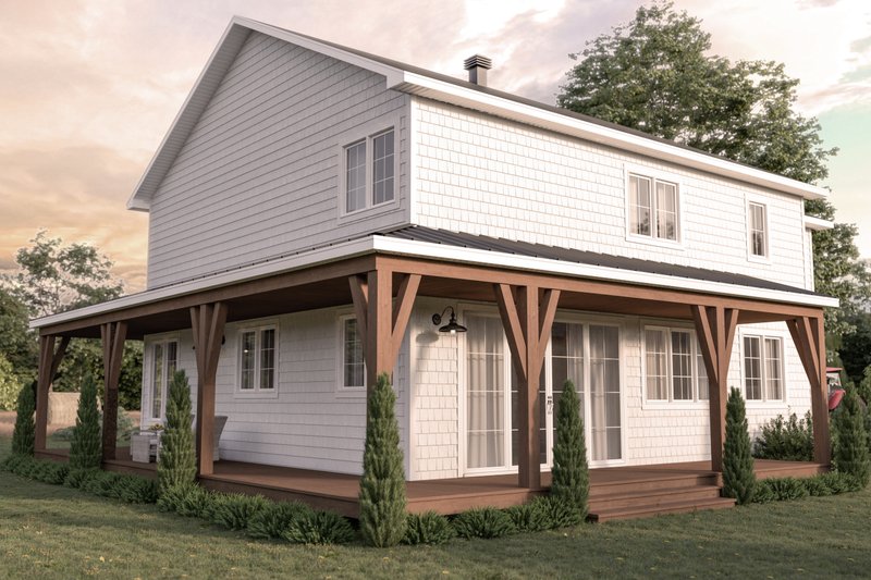 House Blueprint - Exterior - Other Elevation 1 for Farmhouse House Plan #23-2792 - 5 bed, 2.5 bath