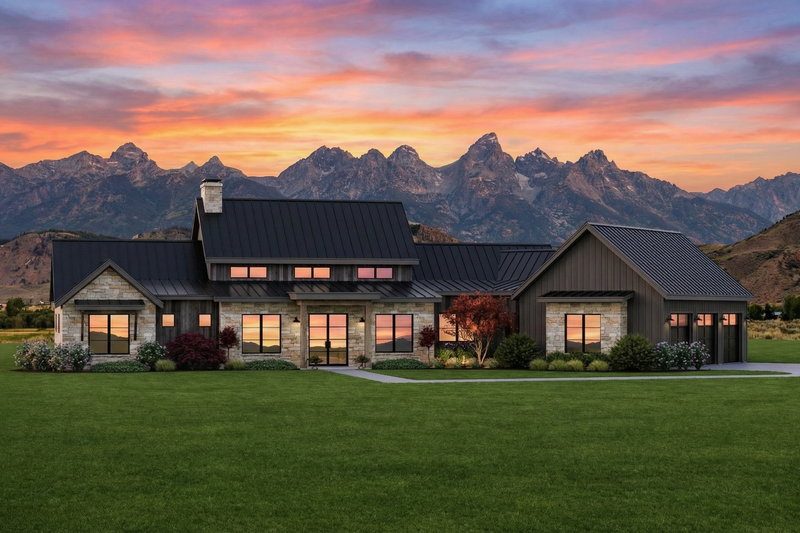 Dream House Plan - Exterior - Front Elevation 4 for Farmhouse House Plan #1096-40 - 4 bed, 4.5 bath